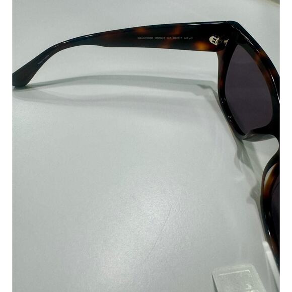 Max Mara 56mm Geometric Sunglasses Havana Smoke - Picture 9 of 12